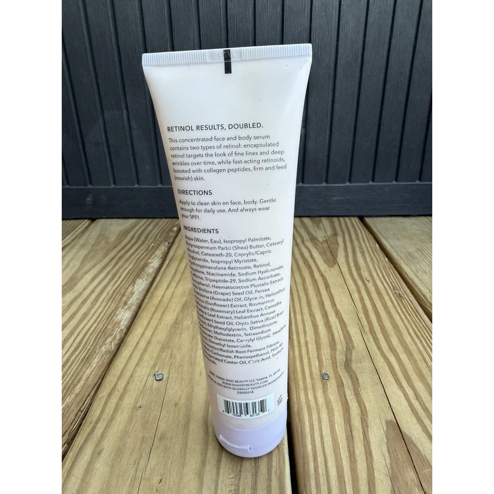Nakery Beauty Skin Repair Double Retinol + Collagen Peptide Treatment 8.45 oz.